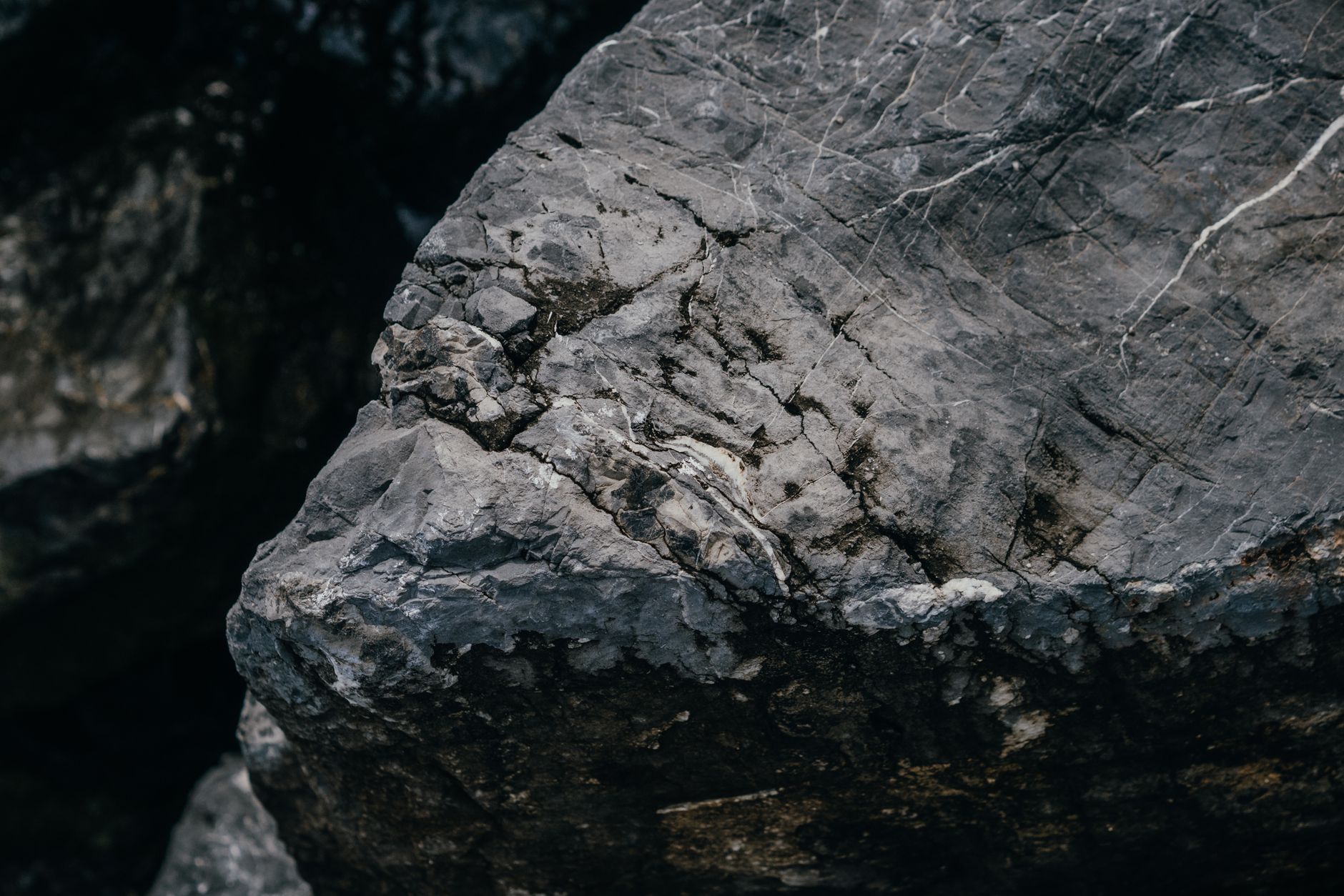 Weathered mountain rock face in the shilajit belt